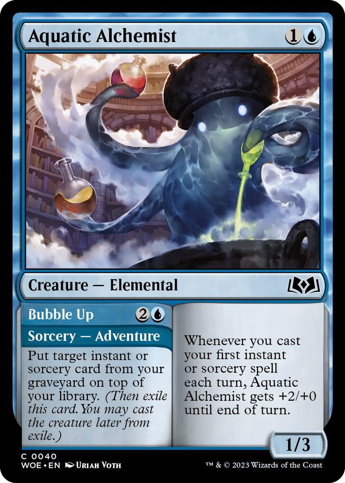 0040 Aquatic Alchemist C Wilds of Eldraine