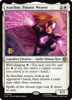 0002 Arachne, Psionic Weaver R Prerelease Cards