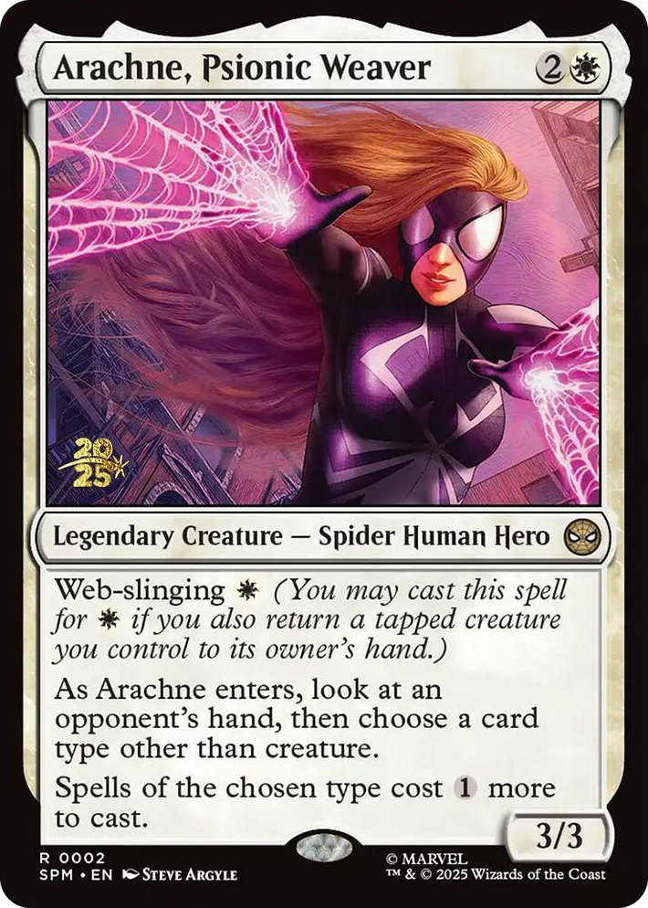 0002 Arachne, Psionic Weaver R Prerelease Cards