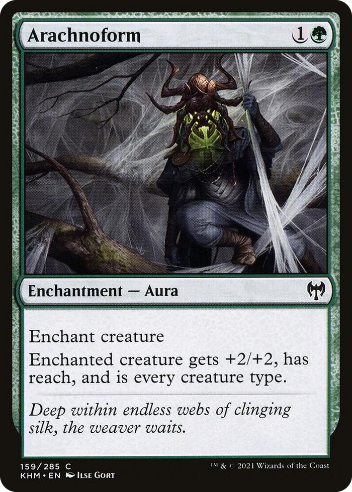 Arachnoform #159 C - Kaldheim Pokemon card