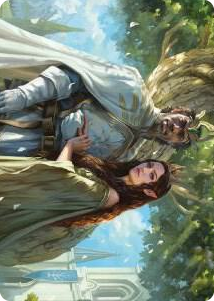 Aragorn and Arwen, Wed Art Card #33 S - Art Series: Universes Beyond: The Lord of the Rings: Tales of Middle-earth Pokemon card