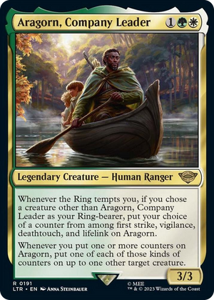 0191 Aragorn, Company Leader R Universes Beyond: The Lord of the Rings: Tales of Middle-earth