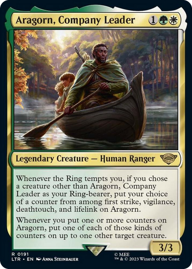 0191 Aragorn, Company Leader R Universes Beyond: The Lord of the Rings: Tales of Middle-earth