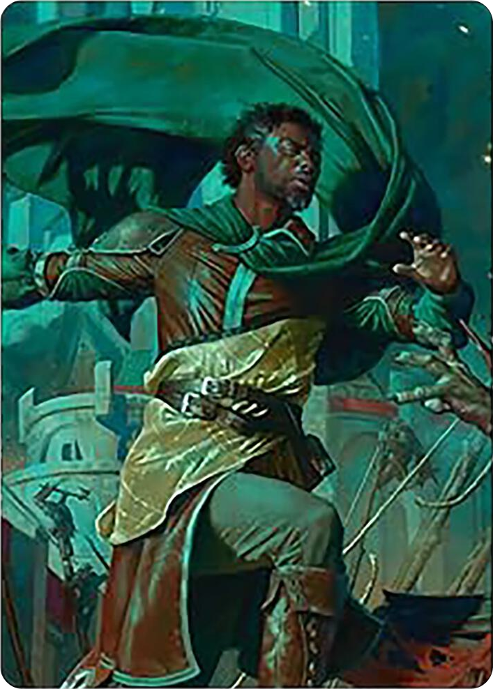 0002 Aragorn, Hornburg Hero Art Card S Art Series: Universes Beyond: The Lord of the Rings: Tales of Middle-earth