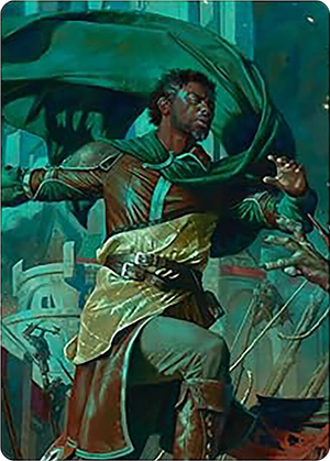0002 Aragorn, Hornburg Hero Art Card S Art Series: Universes Beyond: The Lord of the Rings: Tales of Middle-earth