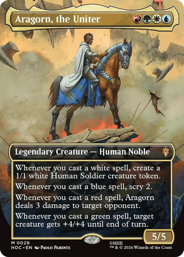 0029 Aragorn, the Uniter (Borderless) M The Hobbit: Eternal-Legal