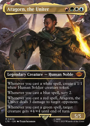 0434 Aragorn, the Uniter (Borderless) M Universes Beyond: The Lord of the Rings: Tales of Middle-earth