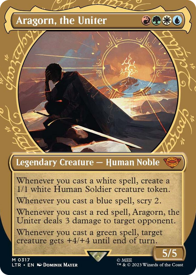 0317 Aragorn, the Uniter (Showcase) M Universes Beyond: The Lord of the Rings: Tales of Middle-earth