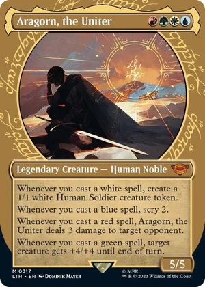0317 Aragorn, the Uniter (Showcase) M Universes Beyond: The Lord of the Rings: Tales of Middle-earth