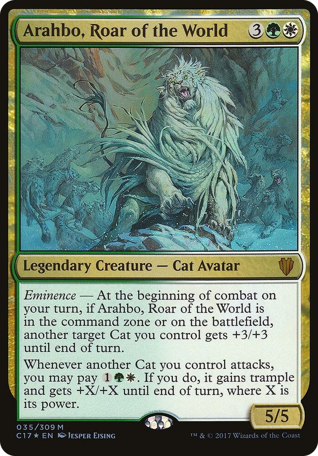 0035 Arahbo, Roar of the World (Commander 2017) M Oversize Cards