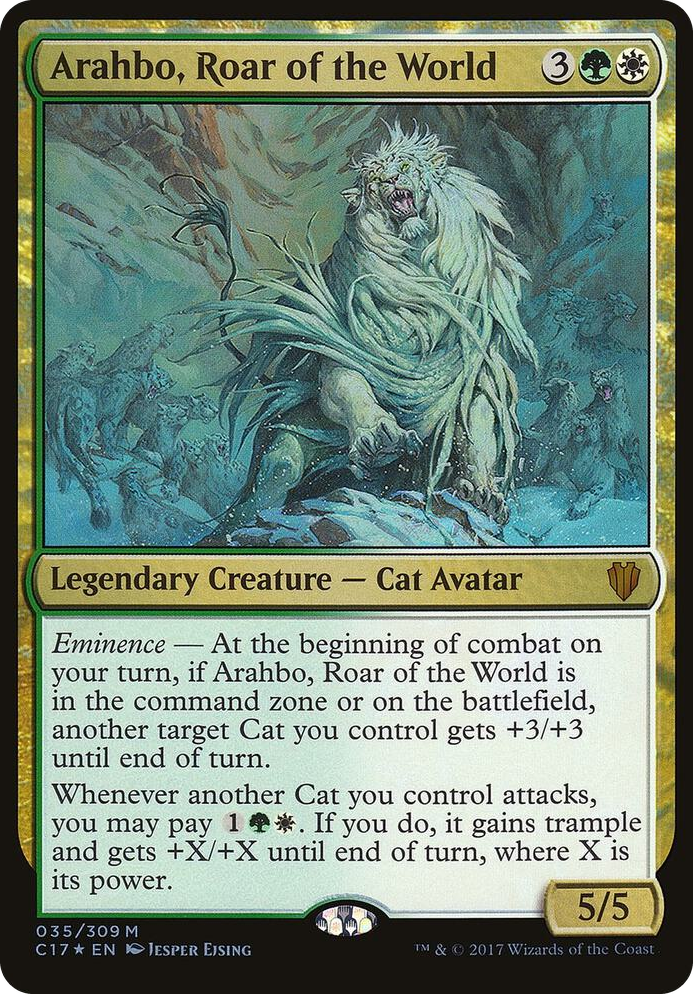 Arahbo, Roar of the World (Commander 2017) #35 M - Oversize Cards Pokemon card