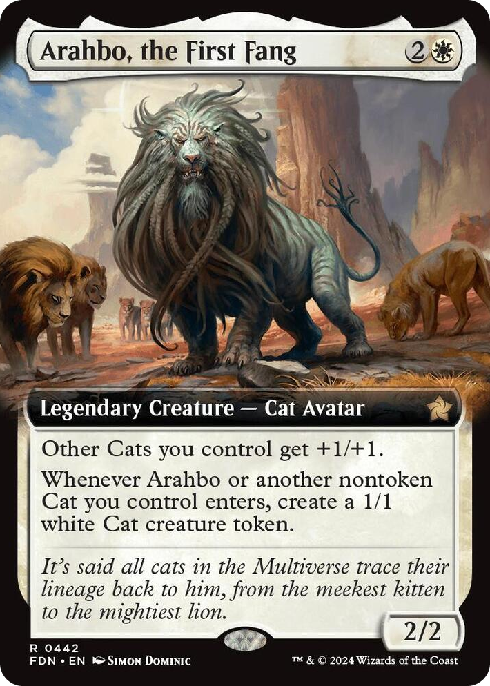 0442 Arahbo, the First Fang (Extended Art) R Foundations