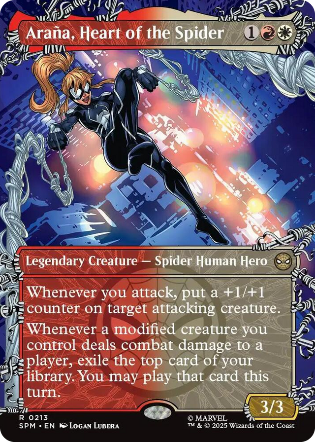 0213 Arana, Heart of the Spider (Borderless) R Marvel's Spider-Man