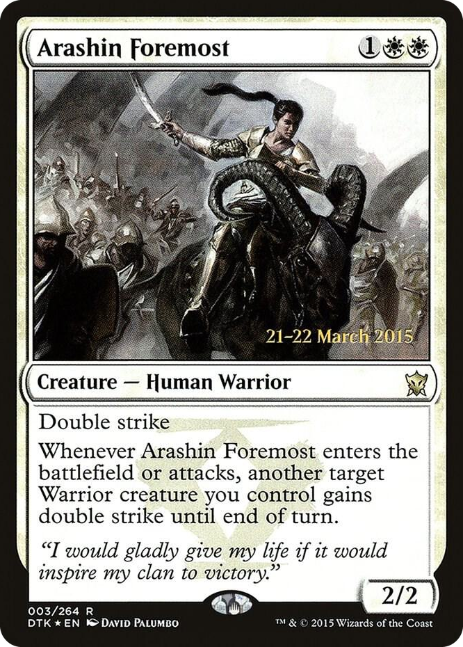 0003 Arashin Foremost R Prerelease Cards
