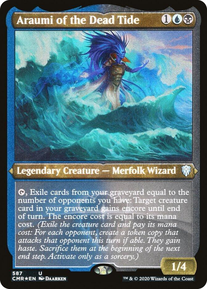 0587 Araumi of the Dead Tide (Foil Etched) U Commander Legends