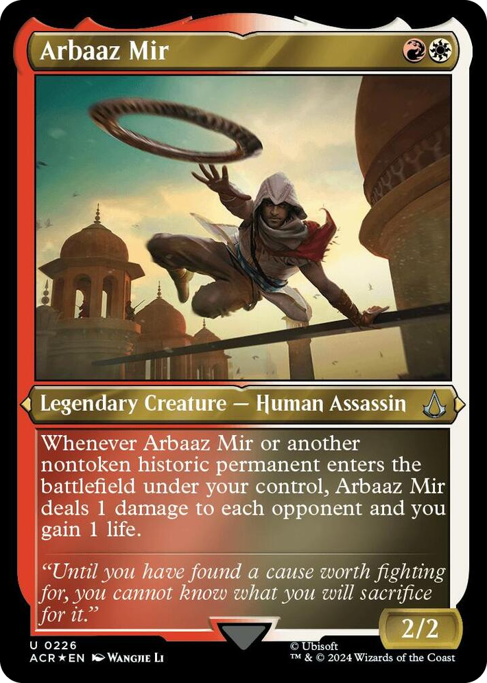 0226 Arbaaz Mir (Foil Etched) U Universes Beyond: Assassin's Creed