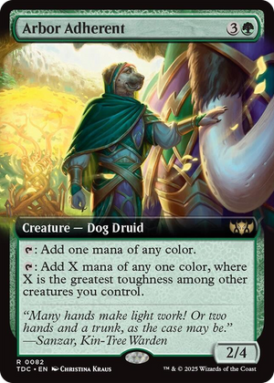 0082 Arbor Adherent (Extended Art) R Commander: Tarkir: Dragonstorm