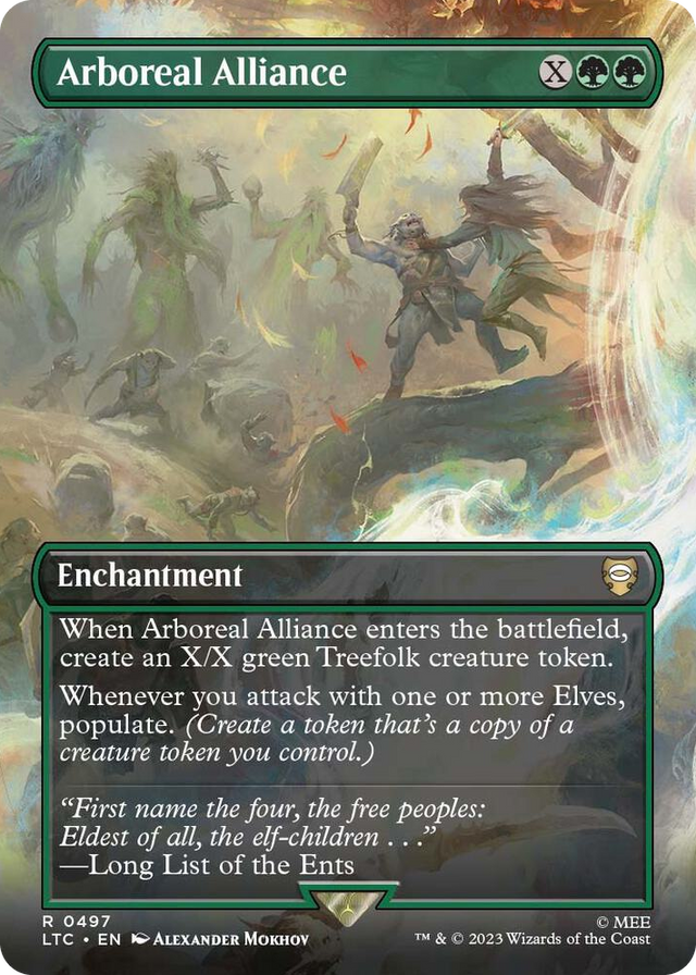 0497 Arboreal Alliance (Borderless) R Commander: The Lord of the Rings: Tales of Middle-earth