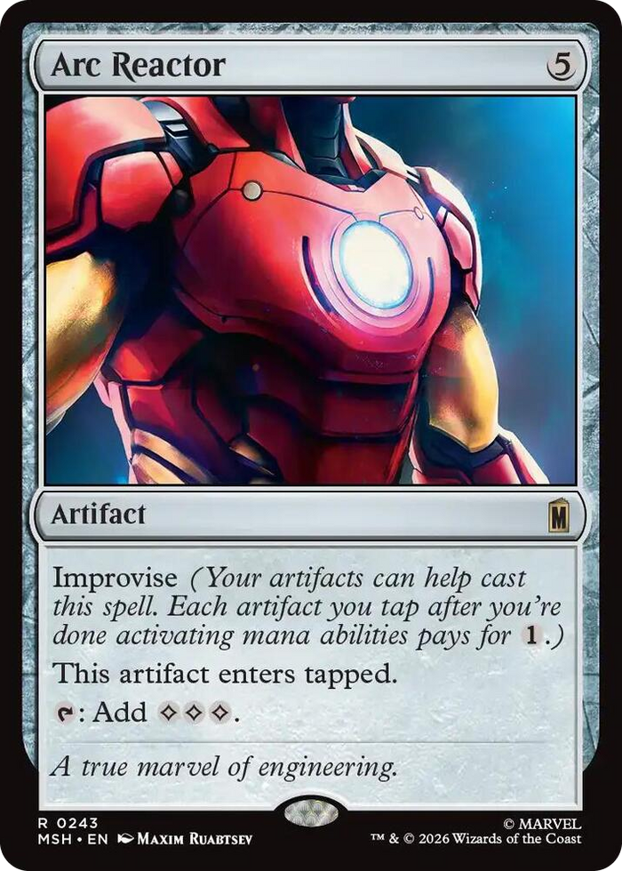 Arc Reactor #243 R - Marvel Super Heroes Pokemon card