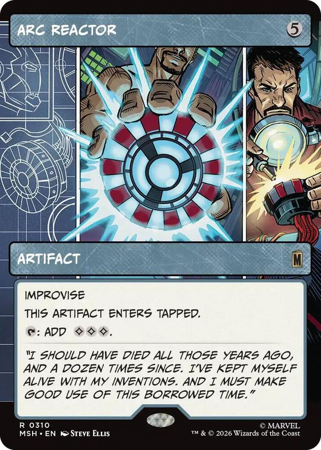 0310 Arc Reactor (Borderless) R Marvel Super Heroes