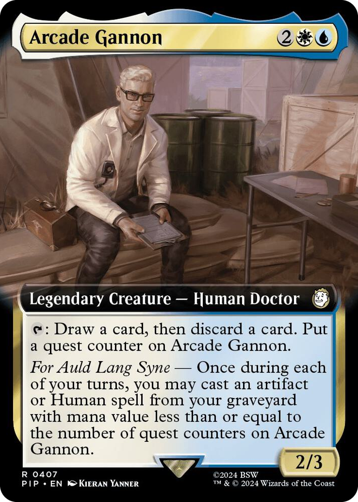 0407 Arcade Gannon (Extended Art) R Universes Beyond: Fallout