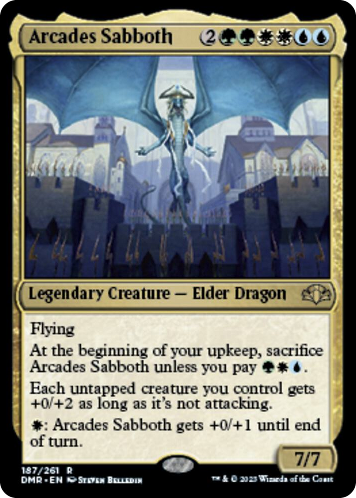 Arcades Sabboth #187 R - Dominaria Remastered Pokemon card