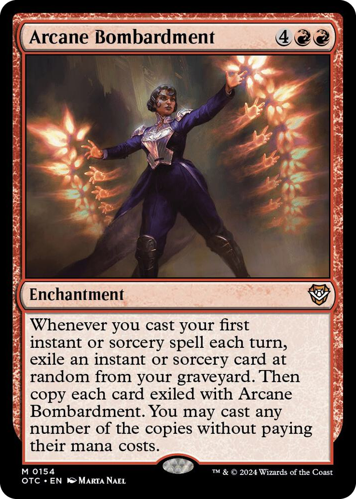 0154 Arcane Bombardment M Commander: Outlaws of Thunder Junction