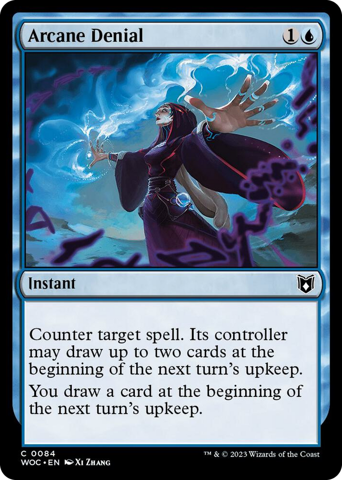 Arcane Denial #84 C - Commander: Wilds of Eldraine Pokemon card