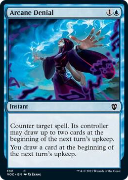 Arcane Denial #102 C - Commander: Innistrad: Crimson Vow Pokemon card