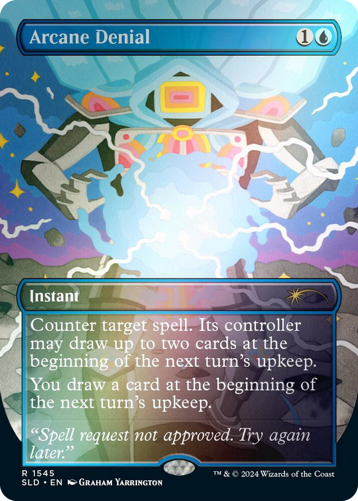 Arcane Denial (1545) (Rainbow Foil) #1545 R - Secret Lair Drop Series Pokemon card