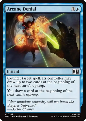 0147 Arcane Denial (Surge Foil) C Commander: Marvel Super Heroes
