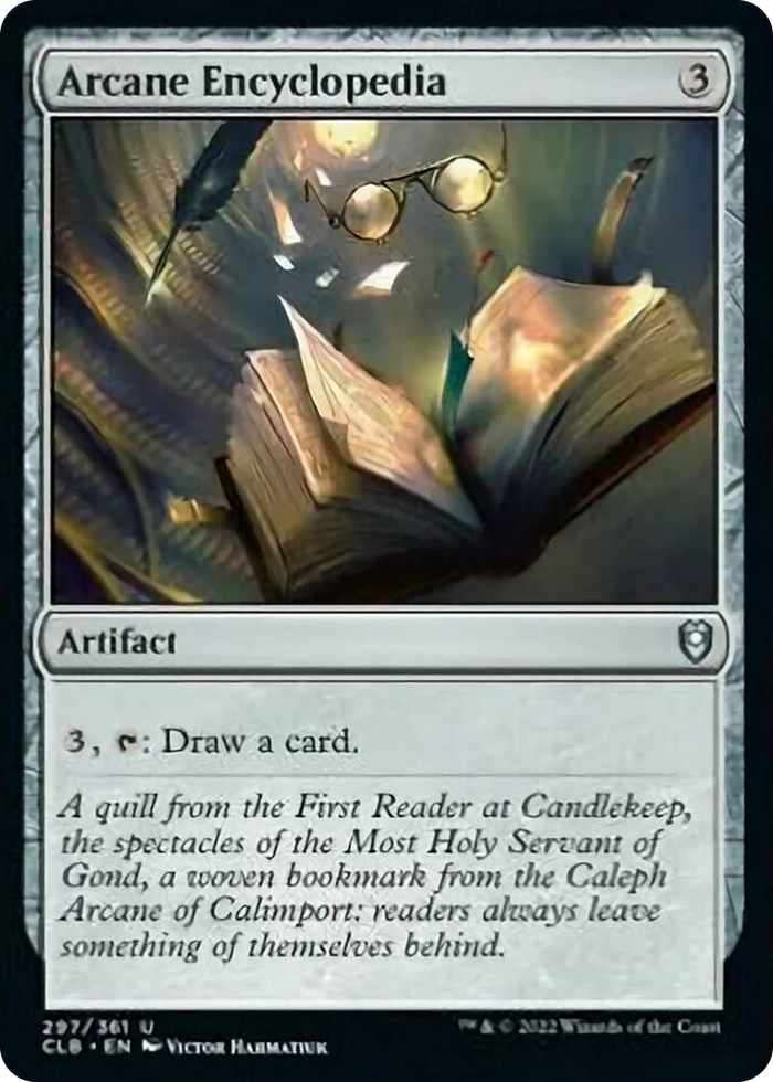 Arcane Encyclopedia #297 U - Commander Legends: Battle for Baldur's Gate Pokemon card