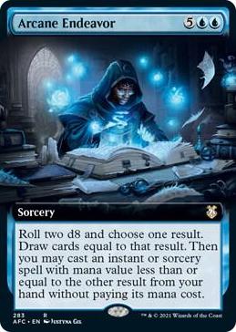 0283 Arcane Endeavor (Extended Art) R Commander: Adventures in the Forgotten Realms