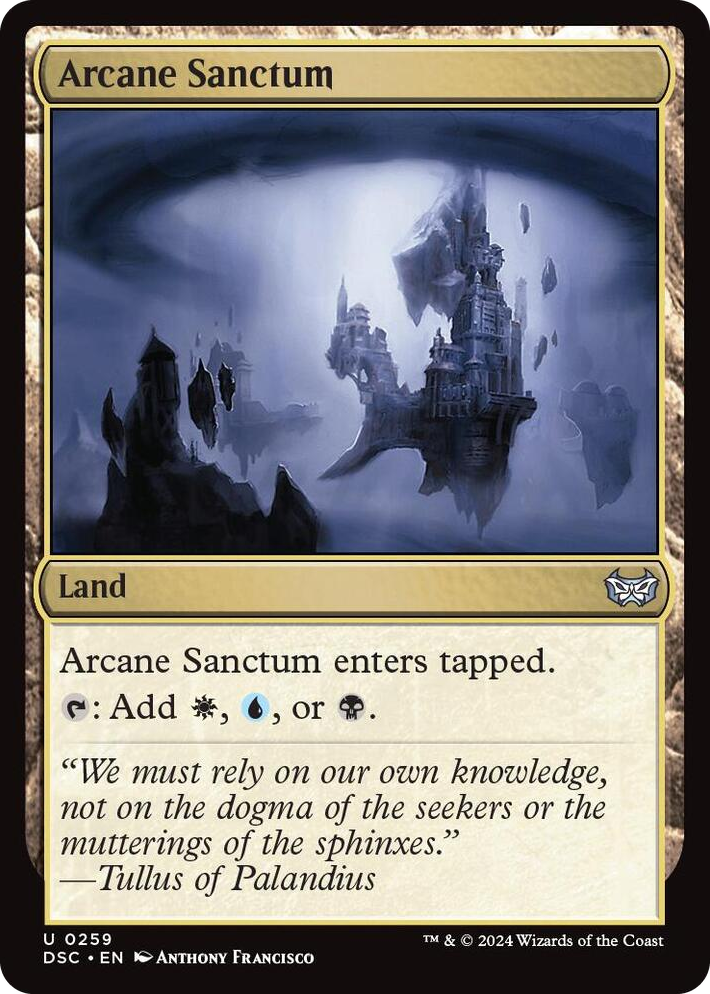 0259 Arcane Sanctum U Commander: Duskmourn: House of Horror