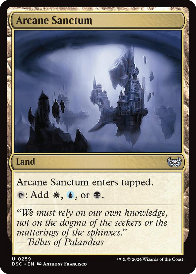 0259 Arcane Sanctum U Commander: Duskmourn: House of Horror