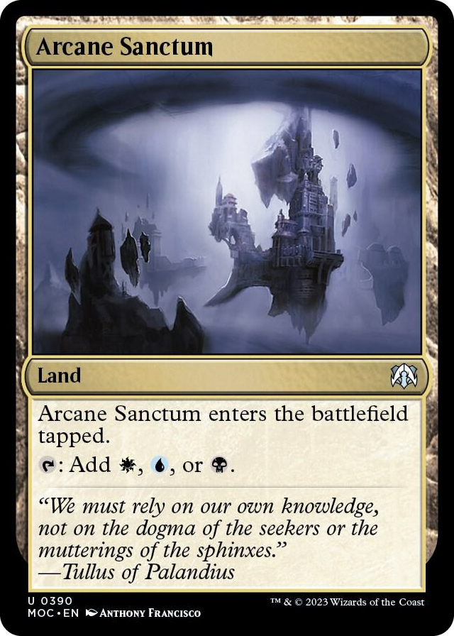 Arcane Sanctum #390 U - Commander: March of the Machine Pokemon card