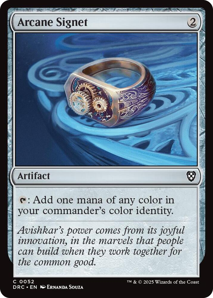 0052 Arcane Signet (0052) C Commander: Aetherdrift