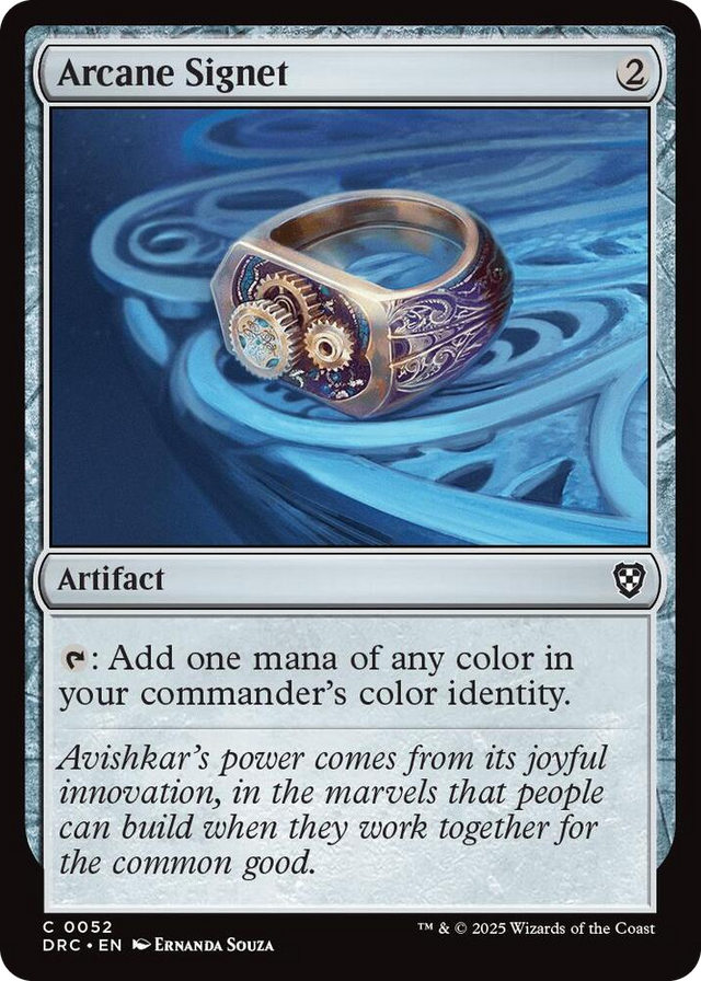 0052 Arcane Signet (0052) C Commander: Aetherdrift