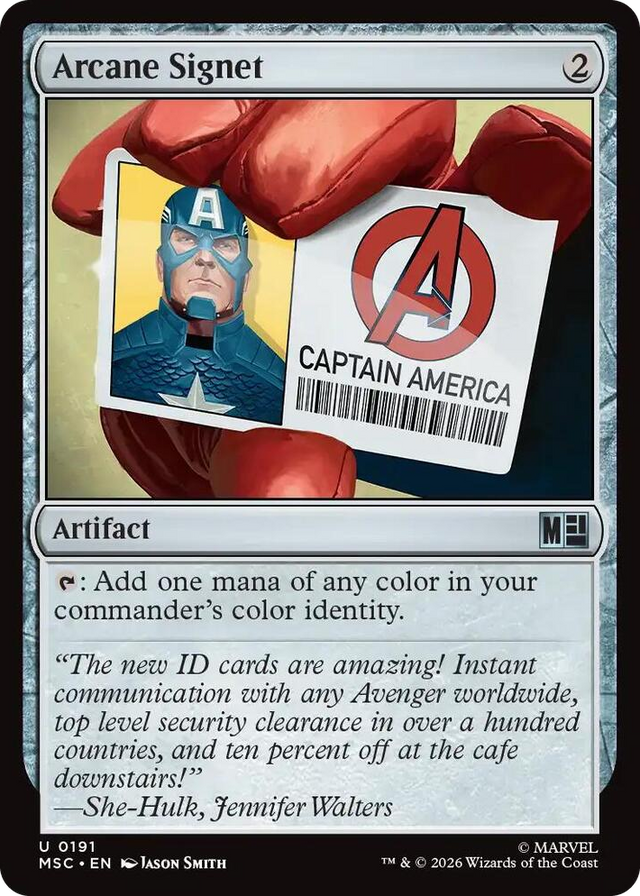0191 Arcane Signet (0191) U Commander: Marvel Super Heroes