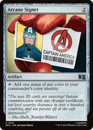 0191 Arcane Signet (0191) U Commander: Marvel Super Heroes