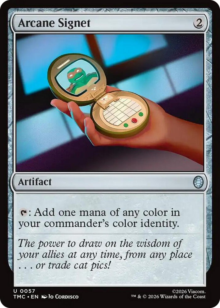 Arcane Signet #57 U - Commander: Teenage Mutant Ninja Turtles Pokemon card