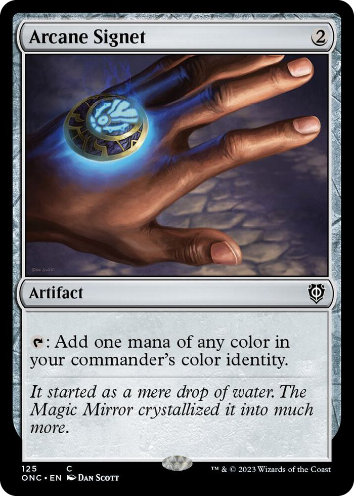 Arcane Signet #125 C - Commander: Phyrexia: All Will Be One Pokemon card
