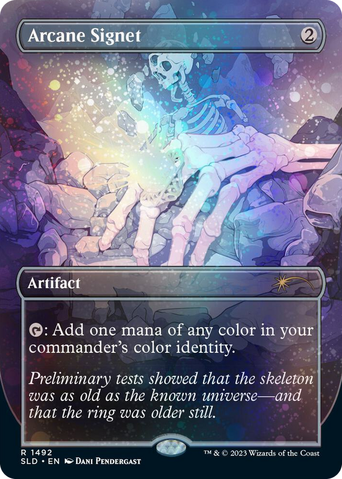 Arcane Signet (1492) (Galaxy Foil) #1492 R - Secret Lair Drop Series Pokemon card