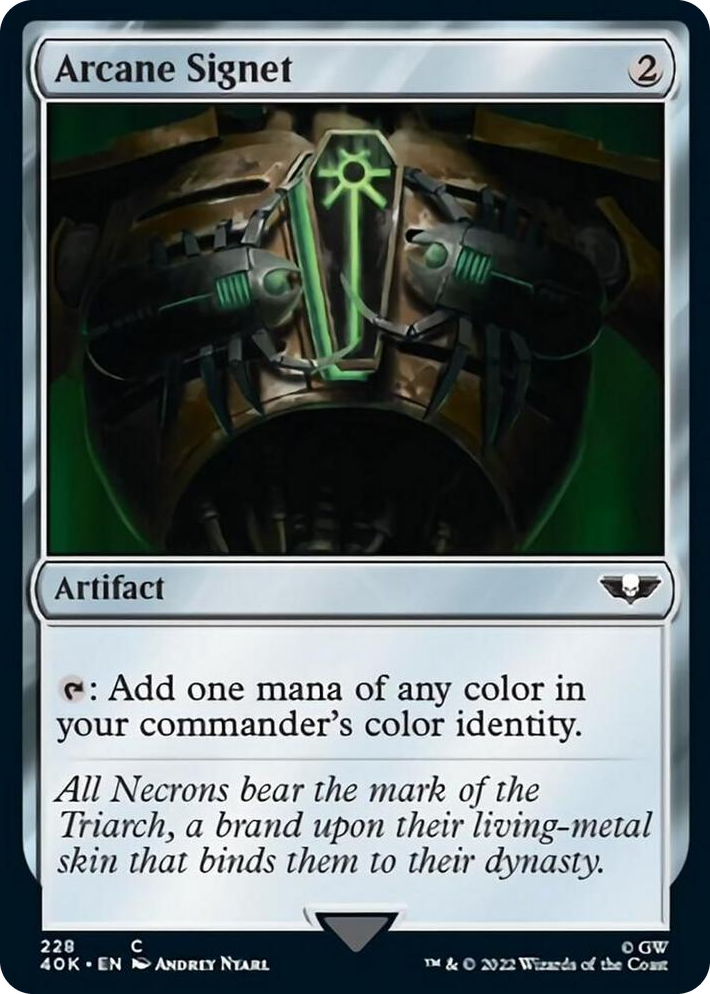 0228 Arcane Signet (228) C Universes Beyond: Warhammer 40,000