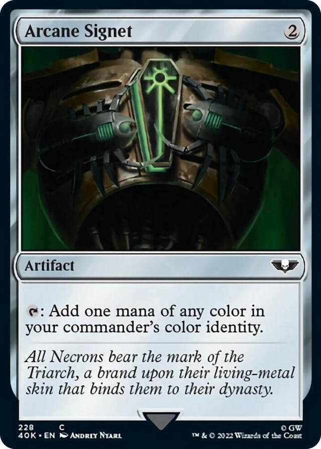 0228 Arcane Signet (228) (Surge Foil) C Universes Beyond: Warhammer 40,000