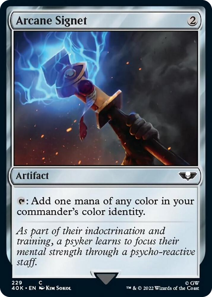 0229 Arcane Signet (229) (Surge Foil) C Universes Beyond: Warhammer 40,000
