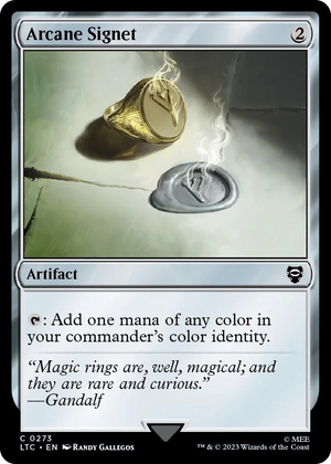 0273 Arcane Signet C Commander: The Lord of the Rings: Tales of Middle-earth