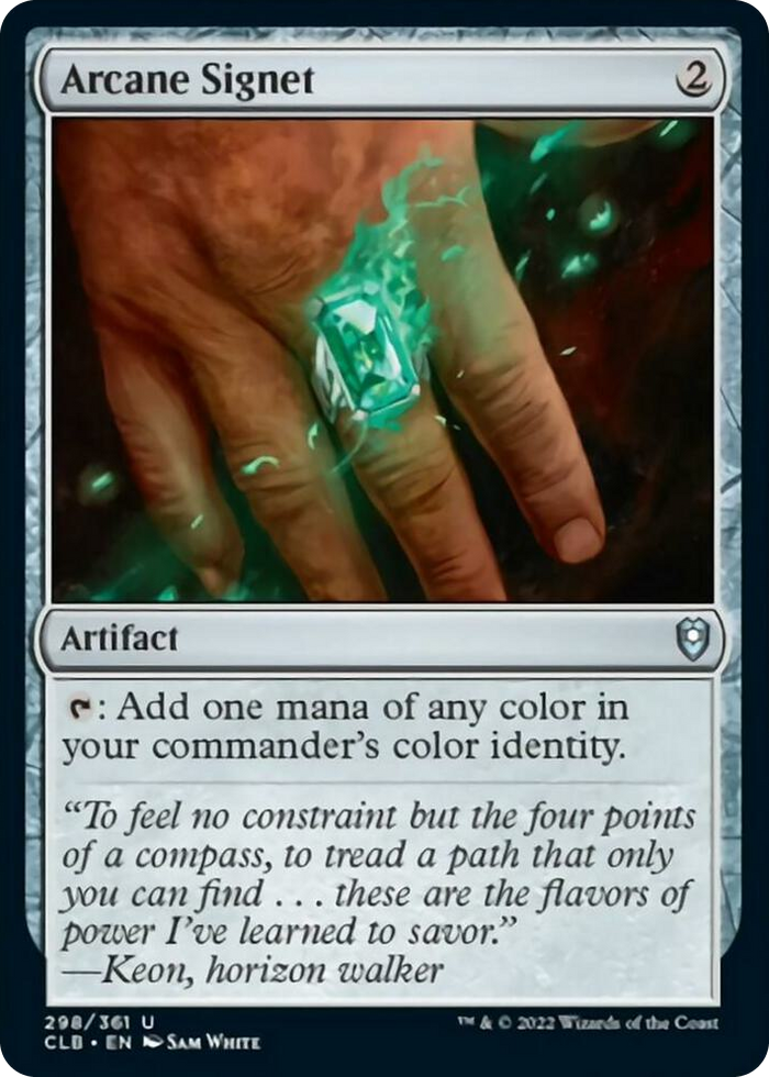 Arcane Signet #298 U - Commander Legends: Battle for Baldur's Gate Pokemon card