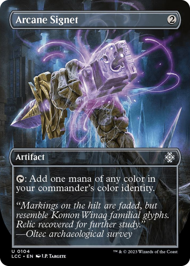 0104 Arcane Signet (Borderless) U Commander: The Lost Caverns of Ixalan