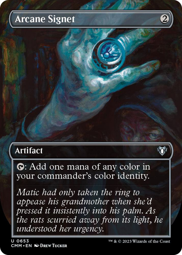 0653 Arcane Signet (Borderless) U Commander Masters
